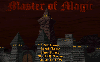 Master of Magic (DOS) screenshot: Menu