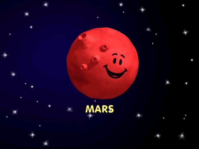 Blue's Clues Kindergarten (Windows) screenshot: ...or Mars, or any of the planets, including poor disenfranchised Pluto
