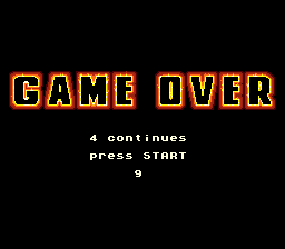 No Escape (Genesis) screenshot: Game over