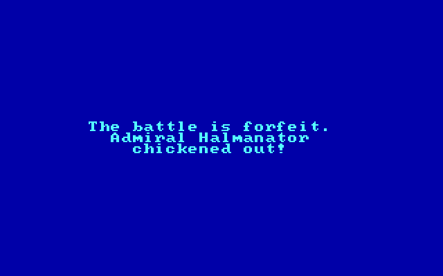 Sea Hunt (DOS) screenshot: Back Out Before Finishing A Game And Be Derided