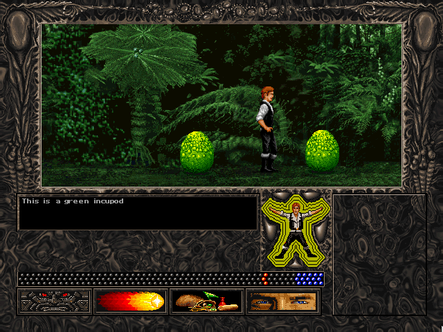 Alien Logic (DOS) screenshot: Two eggs