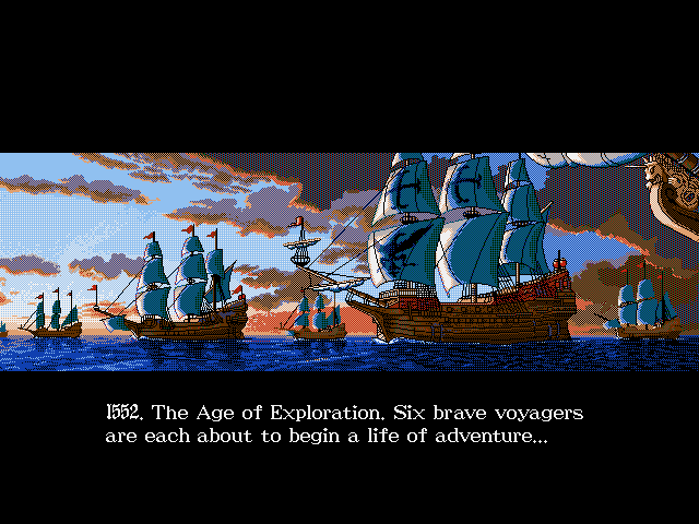 New Horizons (DOS) screenshot: The opening sequence