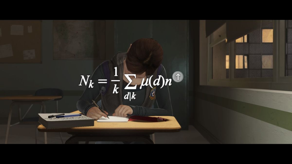 Beyond: Two Souls (PlayStation 4) screenshot: Beyond: Two Souls - Quick-time event solving of mathematical equasions