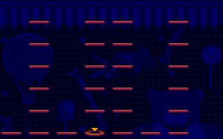 Bumpy's Arcade Fantasy (DOS) screenshot: Collecting all the items opens up the gate-way.
