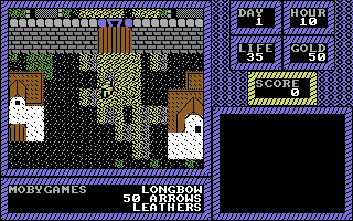 The Keys to Maramon (Commodore 64) screenshot: The town
