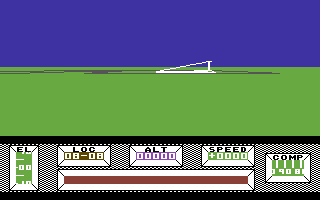 Mercenary (Commodore 64) screenshot: Walking towards a vehicle