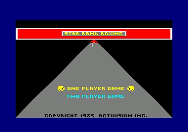 Star Rank Boxing (Amstrad CPC) screenshot: How many players?