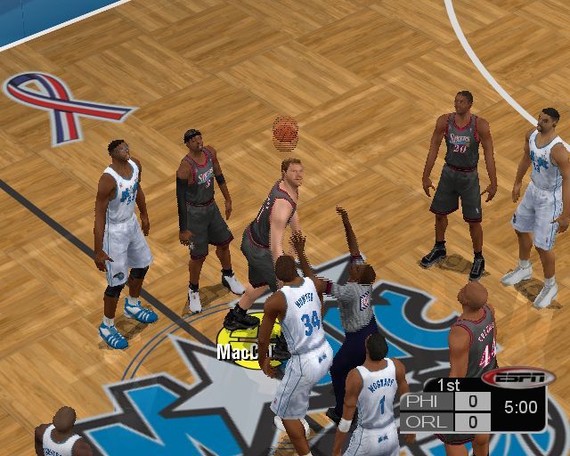 NBA 2K3 (PlayStation 2) screenshot: The game begins