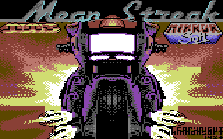 Mean Streak (Commodore 64) screenshot: Title screen