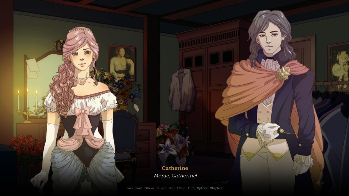 Cupid (Windows) screenshot: Your french is... pretty good, Mademoiselle.