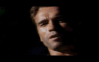 Last Action Hero (DOS) screenshot: A cutscene from the movie