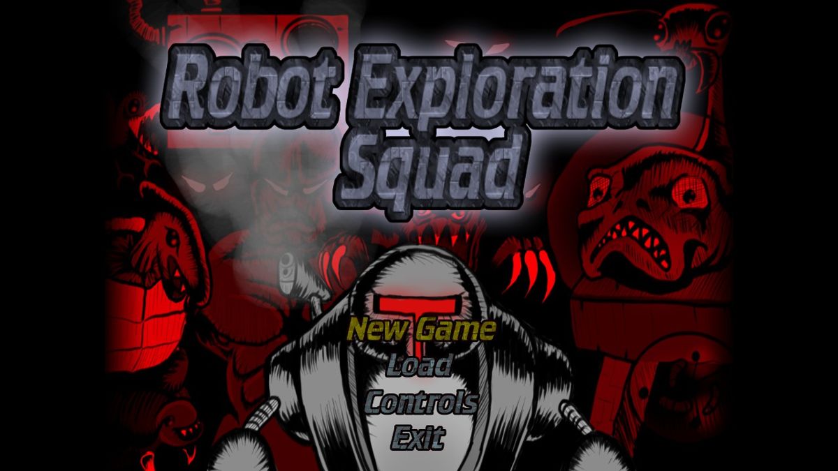 Robot Exploration Squad (Windows) screenshot: Title screen.