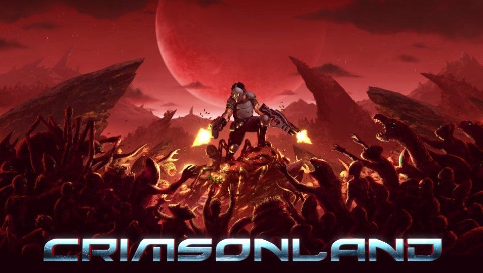 Crimsonland (PS Vita) screenshot: Title screen (Trial version)