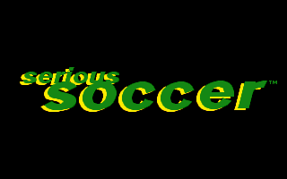 Goal! (DOS) screenshot: Title Screen (1994 re-release)
