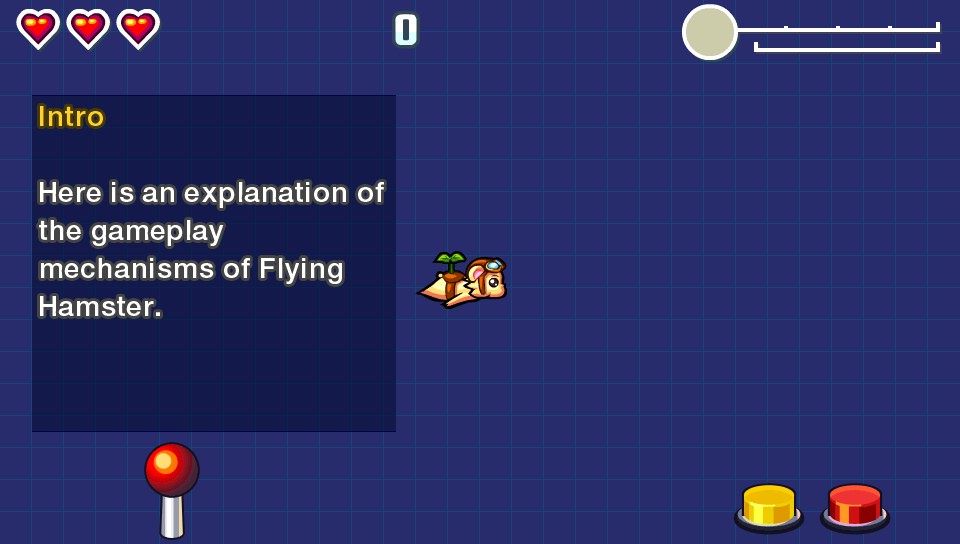 Flying Hamster HD (PS Vita) screenshot: Gameplay tutorial (Trial version)