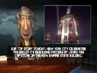 Rampage 2: Universal Tour (Nintendo 64) screenshot: Opening story
