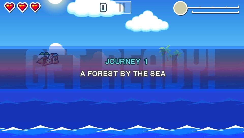 Flying Hamster HD (PS Vita) screenshot: Journey 1 commencing (Trial version)