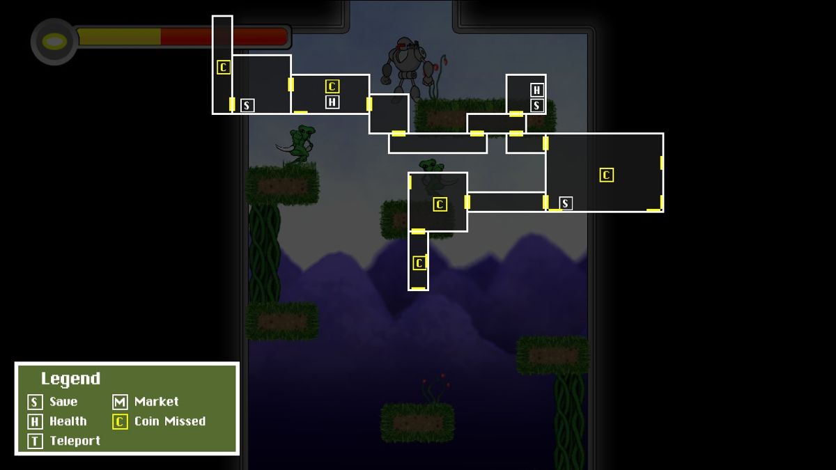 Robot Exploration Squad (Windows) screenshot: The game map.