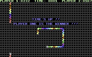 Arcade Classics (Commodore 64) screenshot: Snakes - Time's up
