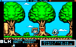 Screenshot of Chiki Chiki Boys (Amiga, 1990) - MobyGames