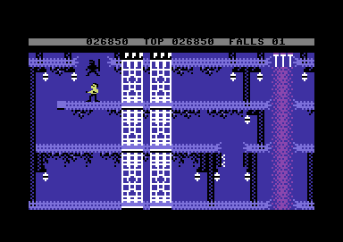 Bruce Lee (Commodore 64) screenshot: Level 2