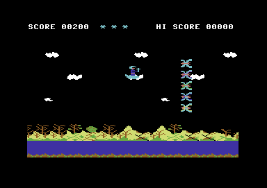 Monkey Magic (Commodore 64) screenshot: Nice line-up