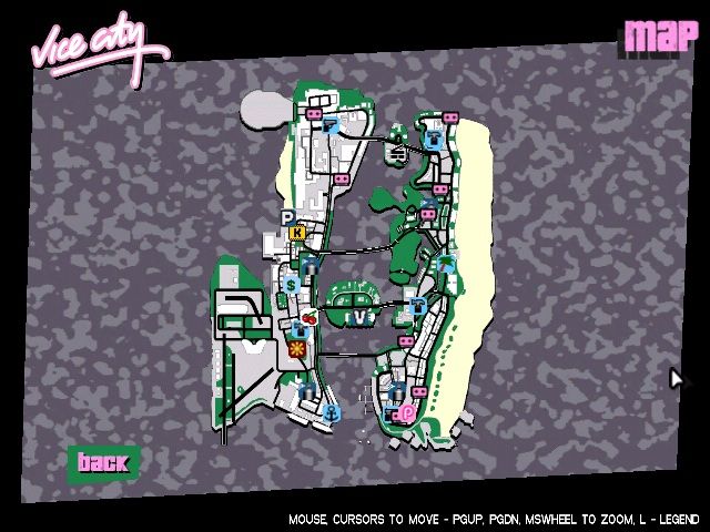 grand theft auto vice city map of properties