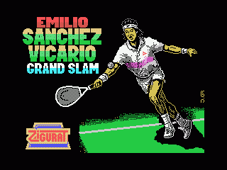 Emilio Sanchez Vicario Grand Slam (MSX) screenshot: Title screen