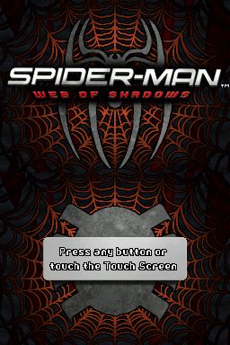 Spider-Man: Web of Shadows (Nintendo DS) screenshot: Title Screen