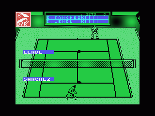 Emilio Sanchez Vicario Grand Slam (MSX) screenshot: Let's play