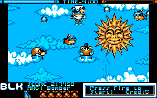 Screenshot of Chiki Chiki Boys (Amiga, 1990) - MobyGames