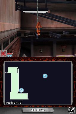 Spider-Man: Web of Shadows (Nintendo DS) screenshot: Exploring the Underbelly of New York