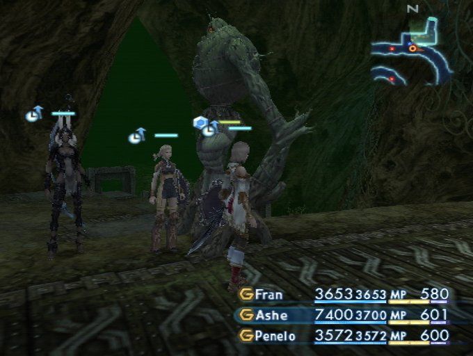 Final Fantasy XII (PlayStation 2) screenshot: Some baddies are not aggressive and would not attack you on sight