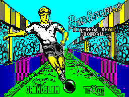 Peter Beardsley's International Football (ZX Spectrum) screenshot: Loading screen.