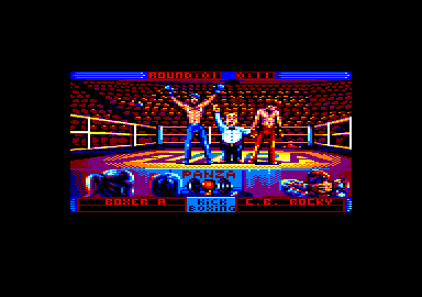 Panza Kick Boxing (Amstrad CPC) screenshot: And I am victorious again