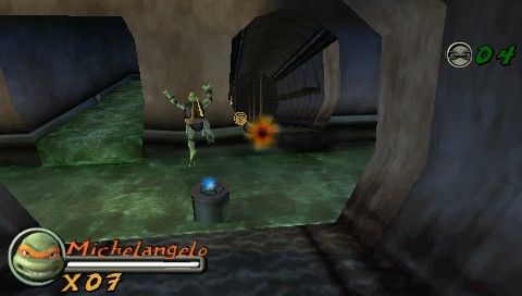 TMNT (PSP) screenshot: In the sewers