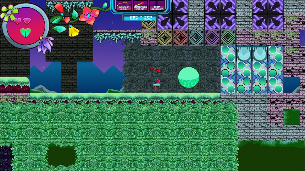 PulseCharge (Windows) screenshot: End of a level