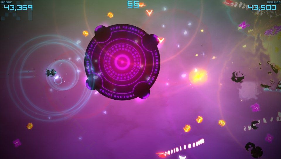 Big Sky: Infinity (PS Vita) screenshot: Boss battle (Trial version)