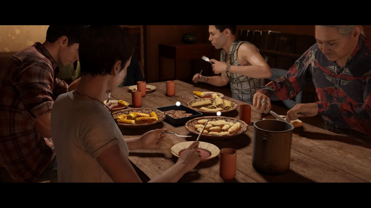 Beyond: Two Souls (PlayStation 4) screenshot: Beyond: Two Souls - A friendly dinner