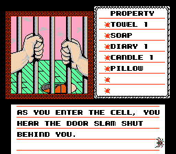 Uninvited (NES) screenshot: Another way to die