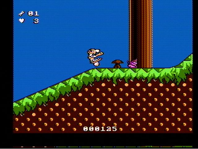 Big Nose Freaks Out (NES) screenshot: Big Nose sets out on his quest