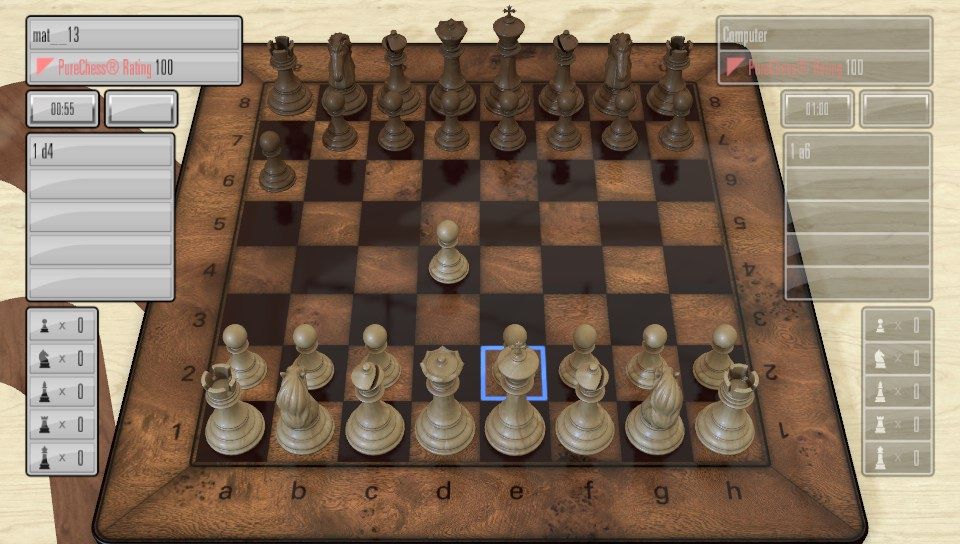 Pure Chess (PS Vita) screenshot: Selecting the piece to move (Trial version)