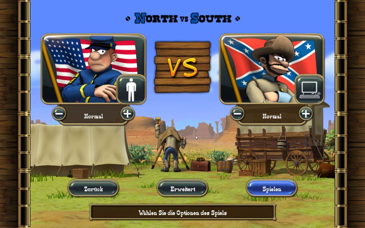 The Bluecoats: North vs South (Windows) screenshot: Main screen