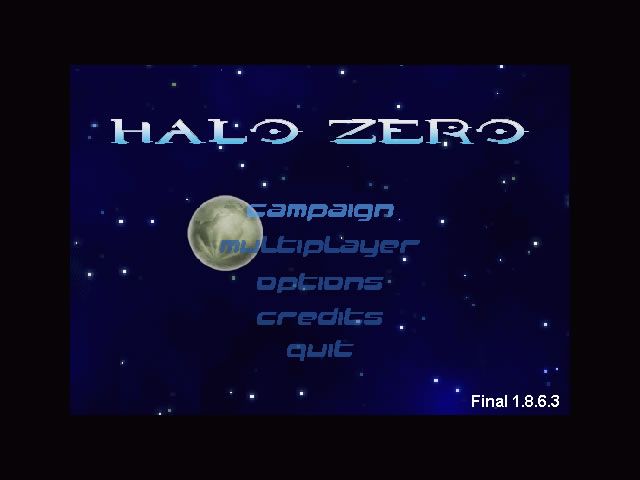 Halo Zero (Windows) screenshot: Main game screen