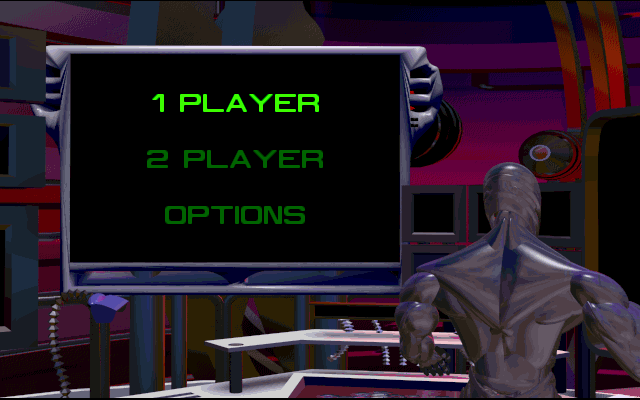 Rise of the Robots (DOS) screenshot: Main menu