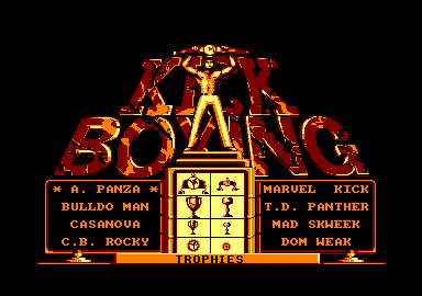 Panza Kick Boxing (Amstrad CPC) screenshot: Ready to fight