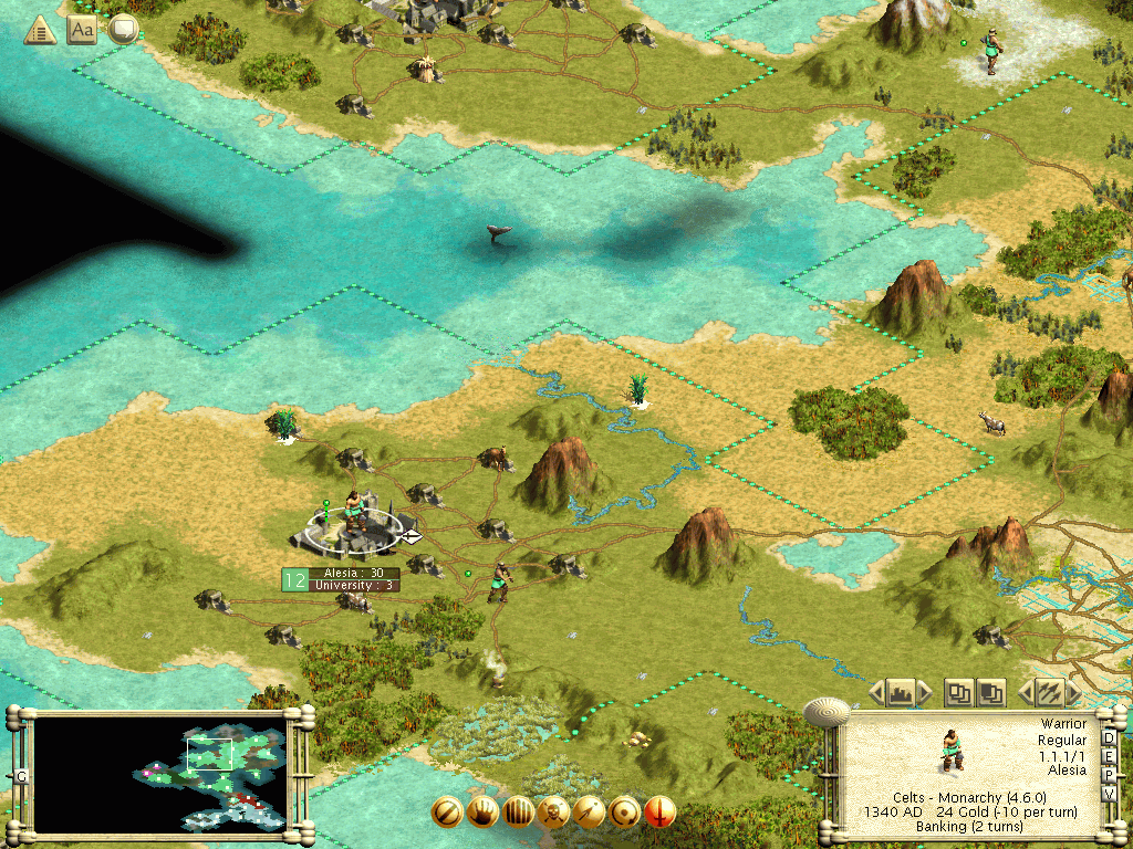 Sid Meier's Civilization III: Conquests (Windows) screenshot: New defensive and offensive options