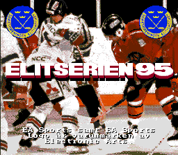 Elitserien 95 (Genesis) screenshot: Title screen