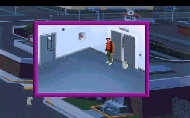 Police Quest: In Pursuit of the Death Angel (DOS) screenshot: On The 2nd Floor Of The Police Station
