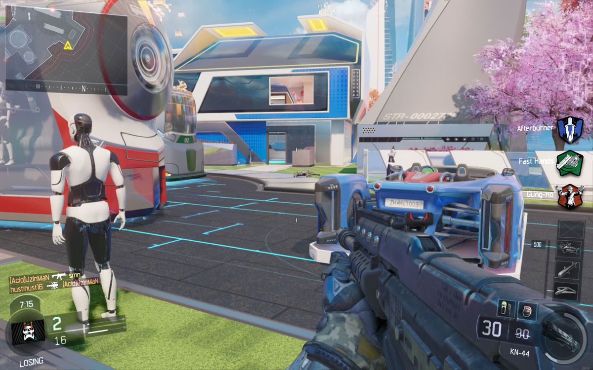 Call of Duty: Black Ops III (Windows) screenshot: A game on the classic Nuk3town map for the original <i>Black Ops</i>